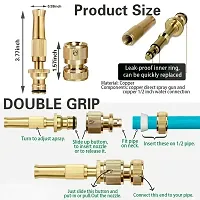 Brass Water Spray Nozzle Suitable for 1/2 Hose Pipe Adjustable Brass Spray Nozzle-thumb4