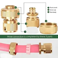 Brass Water Spray Nozzle Suitable for 1/2 Hose Pipe Adjustable Brass Spray Nozzle-thumb2