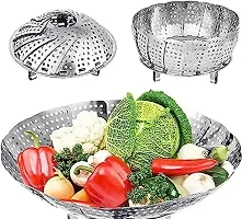 Vegetable Steamer basket folding Insert Vegetable Kitchen Fruit Basket-thumb2