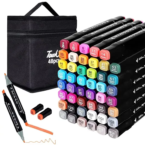 48 Pcs Alcohol Color Markers Pens For Drawing Sketching