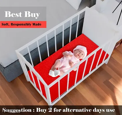Fast Dry Cotton Extra Absorbent Waterproof And Reusable Bed Protector/Dry Sheet For Baby- Extra Large 140X200 Cm -Red, Pack Of 1-thumb3