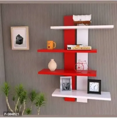 Classy MDF Solid Wall Shelves for Home  Office