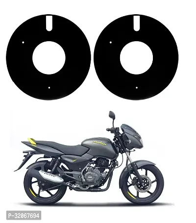 Delhismart Full Disc Pro Bike Wheel Cover Pack of 2 ( Black )Abs Material For Pulsar 150-thumb0