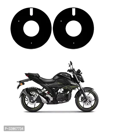 Delhismart Full Disc Pro Bike Wheel Cover Pack of 2 ( Black )Abs Material For Suzuki Gixxer