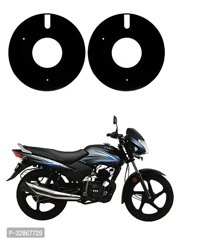 Delhismart Full Disc Pro Bike Wheel Cover Pack of 2 ( Black )Abs Material For Tvs Star Sport