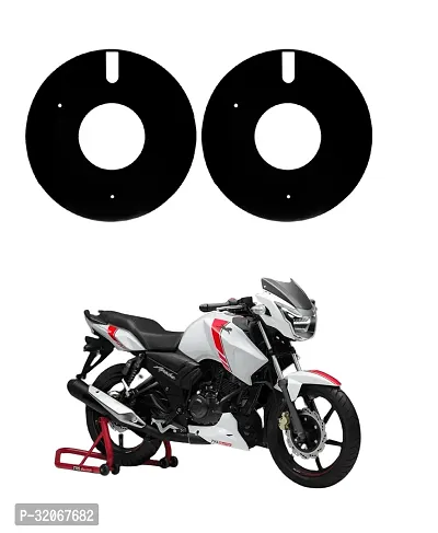 Delhismart Full Disc Pro Bike Wheel Cover Pack of 2 ( Black )Abs Material For Tvs Apache Rtr 160