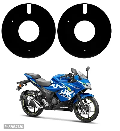 Delhismart Full Disc Pro Bike Wheel Cover Pack of 2 ( Black )Abs Material For Suzuki Gixxer-thumb0