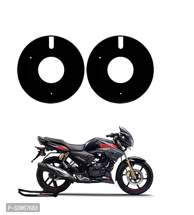 Delhismart Full Disc Pro Bike Wheel Cover Pack of 2 ( Black )Abs Material For Tvs Apache Rtr 180-thumb0