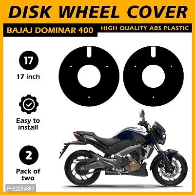 Bike Alloy Wheel Cover Full 17 inch Compatible For Bajaj Dominar 400, Pack of 2