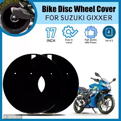 Bike Alloy Wheel Cover Full 17 inch Compatible For Suzuki Gixer, Pack of 2