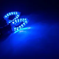 Cat Eye Led Bike Indicator Light Set Of 4 ( Blue)-thumb1