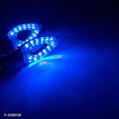 Front And Rear Motorcycles Led Indicator Set Of 4 ( Blue)-thumb2