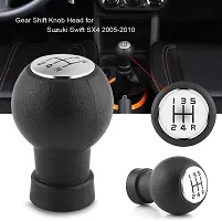 Gear Shift Knob Size- Medium, Color- Black-thumb1