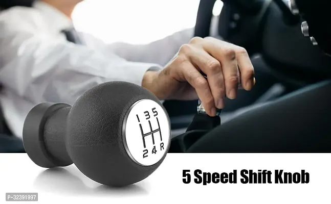 Car Manual Gear Shift Shifter Knob Lever Compatible With Swift Black Color-thumb3