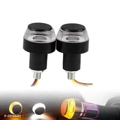 Bike Handle Bar End Led Blinker Indicator Light Finish (Set Of 2)