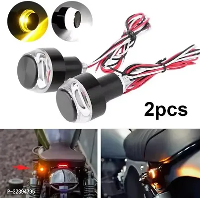 Bike Handle Bar End Led Blinker Indicator Light Finish (Set Of 2)-thumb0