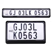 Bike Number Plate Frame - Set of Two for Hero Splendor Plus-thumb1