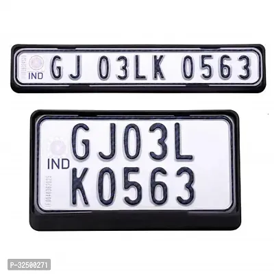 Bike Number Plate Frame - Set of Two for Hero Splendor Plus-thumb2