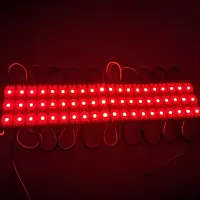 Delhismart 20 Pieces (Red) Dc 12 Volt 3 Watt (3 LED OPTICAL) Waterproof Led Module Light Strip-thumb1