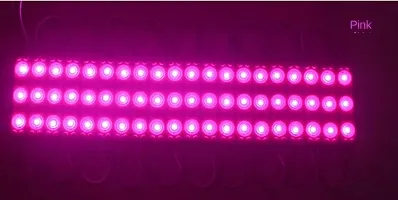 Delhismart 20 Pieces (Pink) Dc 12 Volt 3 Watt (3-Led Optical Lens) Waterproof Led Module Light Strip-thumb1