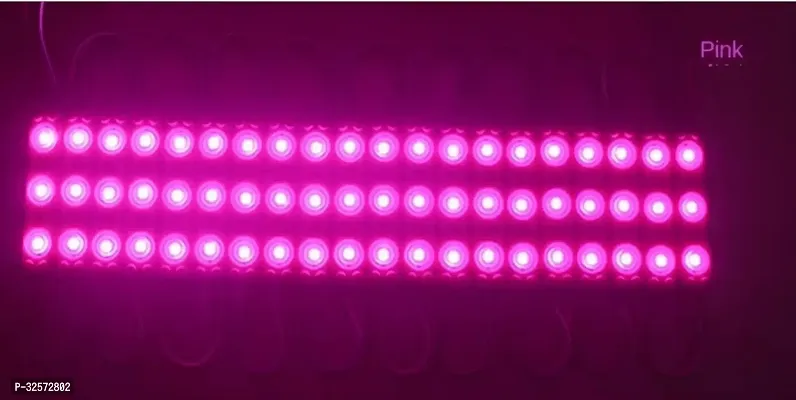 Delhismart 20 Pieces (Pink) Dc 12 Volt 3 Watt (3-Led Optical Lens) Waterproof Led Module Light Strip-thumb2