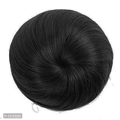 Generic Synthetic Hair Bun Extension Artificial Juda For Women And Girls (Natural Black)