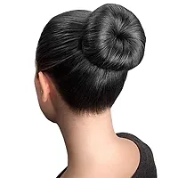 Generic Synthetic Hair Bun Extension Artificial Juda For Women And Girls (Natural Black)-thumb3