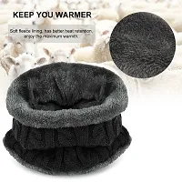 MUCO Womens Mens Winter Hat Warm Thick Beanie Cap Scarf for Winter Knit Ski Beanies-thumb3