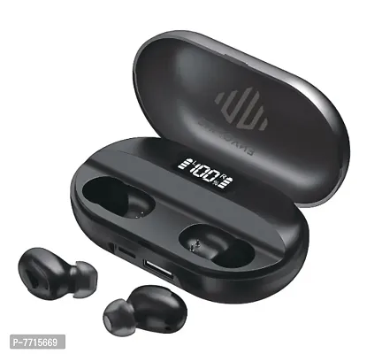 Enacfire TWS E005 Wireless Bluetooth Earbuds MINI with 1500mh Power Charging Case Bluetooth Headset headphones  (Black, True Wireless)