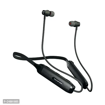 TECHFIRE Bullets ARC Wireless Neckband with FastCharge,40Hrs playtime, Earphones with mic Bluetooth Headset-thumb0