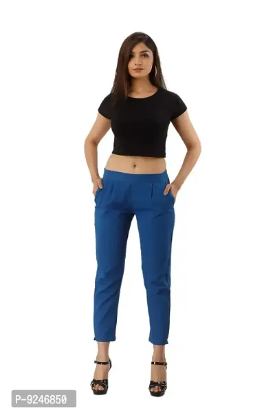 JAIPUR VASTRA Women's Regular Fit Casual Trouser-thumb0