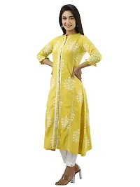 JAIPUR VASTRA Womens Cotton Printed A-line Kurta-thumb1