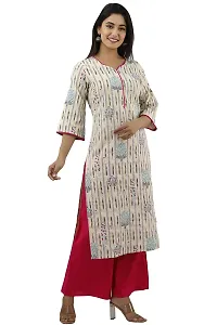 JAIPUR VASTRA Womens Cotton Printed Straight Kurta-thumb3