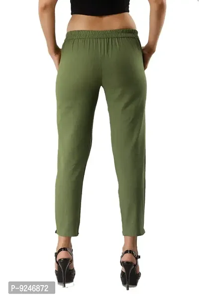 JAIPUR VASTRA Women's Regular Fit Casual Trouser-thumb3
