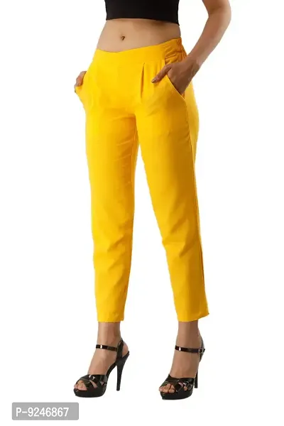 JAIPUR VASTRA Women's Regular Fit Casual Trouser-thumb2
