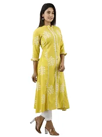 JAIPUR VASTRA Womens Cotton Printed A-line Kurta-thumb3