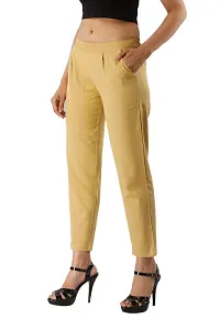 JAIPUR VASTRA Women's Regular Fit Casual Trouser-thumb1