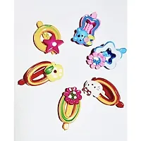 Drishtireg; Plastic Hair Tic Tacs Hair Clips For Girls Multicolor Pack of 24-thumb2