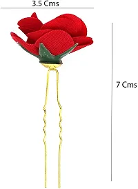 Drishti? Hair Bun Pin Fancy Rose Juda Pins with crystal rhinestone for Women and Girls 1 box Set of 24 Pins-thumb3