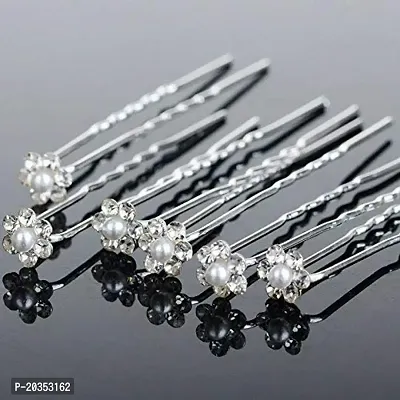 Drishtireg; Hair Bun Pin Fancy Juda Pins with crystal rhinestone for Women and Girls 2 box Set of 24-thumb2