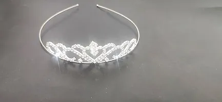 Gownlink Silver Crystal Tiara Crowns for Bridal Women Girls Wreath Headpiece Princess Elegant Crown Bridal Wedding Prom Birthday Party Headbands for Women Hair Accessories.-thumb1