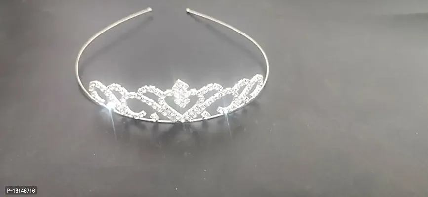 Gownlink Silver Crystal Tiara Crowns for Bridal Women Girls Wreath Headpiece Princess Elegant Crown Bridal Wedding Prom Birthday Party Headbands for Women Hair Accessories.-thumb2