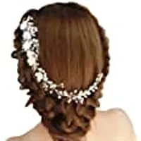 Gownlink Silver Crystal Tiara Crowns for Bridal Women Girls Wreath Headpiece Princess Elegant Crown Bridal Wedding Prom Birthday Party Headbands for Women Hair Accessories. (Silver_C014)-thumb1