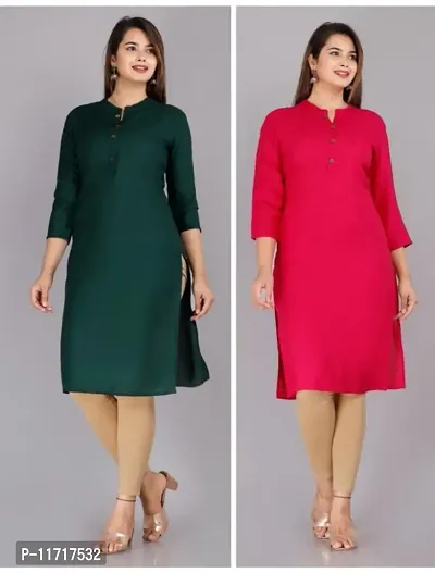 Fancy Rayon Kurti for Women Pack of 2