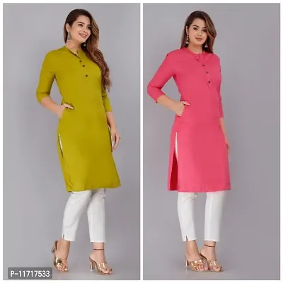 Fancy Rayon Kurti for Women Pack of 2