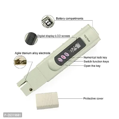 AQUALIQUID RO Imported TDS Meter for RO Water/TDS Testing Meter, Digital LCD Tds Meter, Water Filter Tester for Measuring Tds/Temp/Ppm with Carry Case (TDS with pH Drop)-thumb2