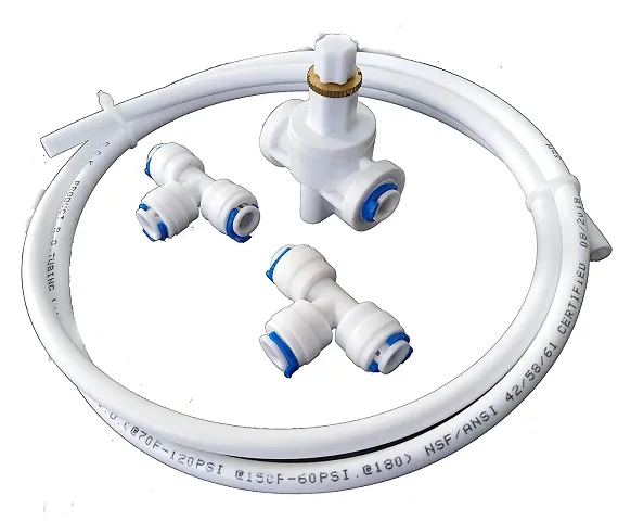 AQUALIQUID RO TDS Controller Set, Tds Valve + T Push Connector + Pipe 1/4 (6mm) 3 meter, Suitable for all RO Water Purifier, increase your Water TDS by TDS Controller