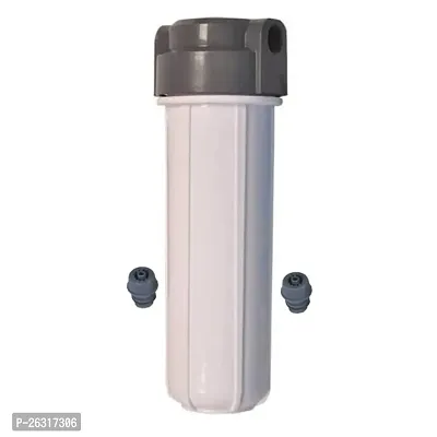 AQUALIQUID RO Classic Pre Filter Housing Bowl 10 with nozzle 2pcs for Water Purifier-thumb0