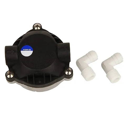 Aqualiquid Ro Booster Pump AQ&Q Head For Using Only Pump Kent Whirlpool RO + 2 Pump Elbow Connectors for RO Water Purifier Pump (Black)