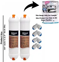 AQUALIQUID RO Aqua Carbon Filter + Sediment Filter + 4 pcs connactor Suitable for All RO Water Purifier-thumb2